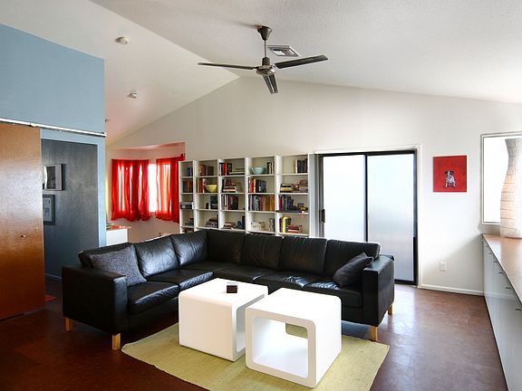 Open Living/Dining/Den area