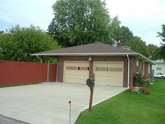 New concrete driveway.