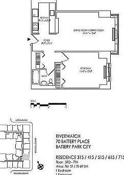 1st image of 70 Battery Pl APT 715