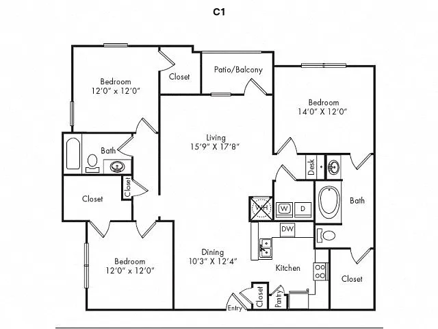 Floor plan C1