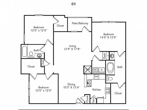 Floor plan C1