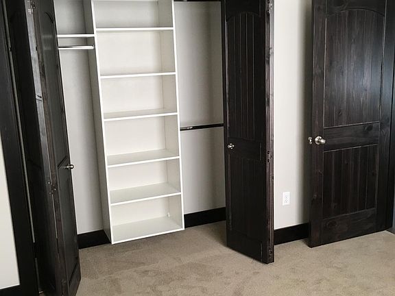 Bedroom with organizers