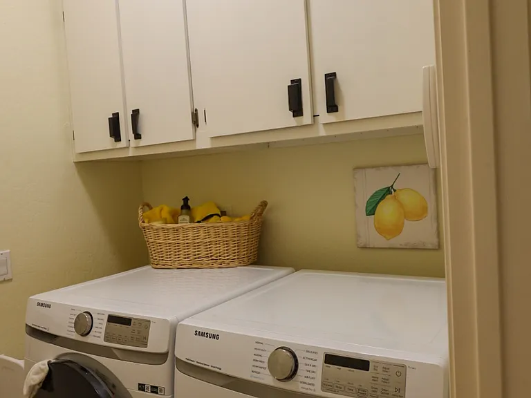 Inside laundry room