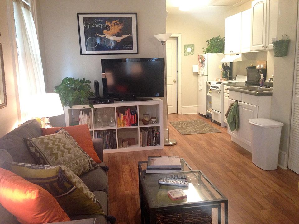 Living Room - showing how it would look with furniture and decorated attached to the Kitchen area