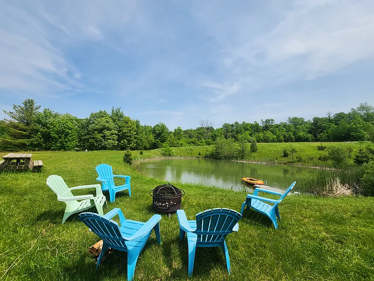 Shared swimming pond