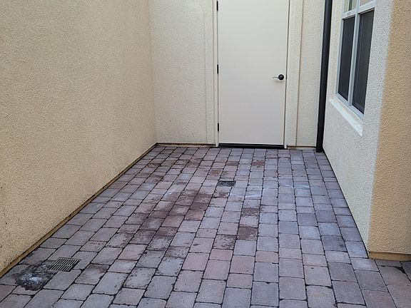 Outside Patio With A Large Storage Room