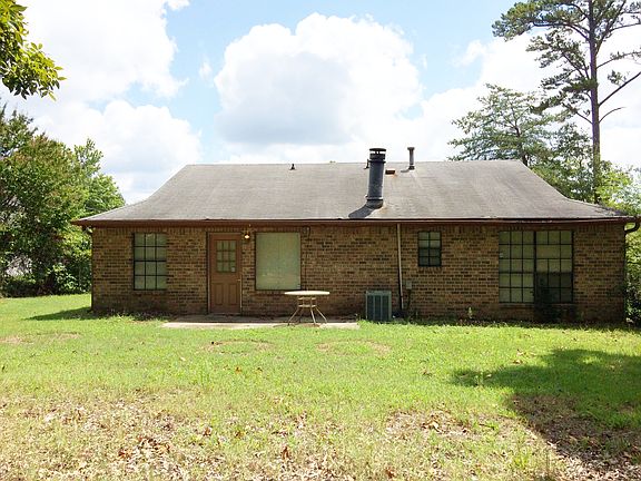Flat fenced backyard