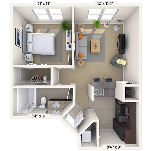 Floor plan 11B Floor Plan