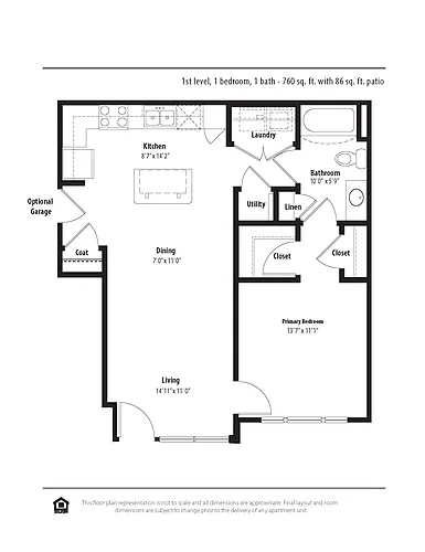 Floor plan 1DC