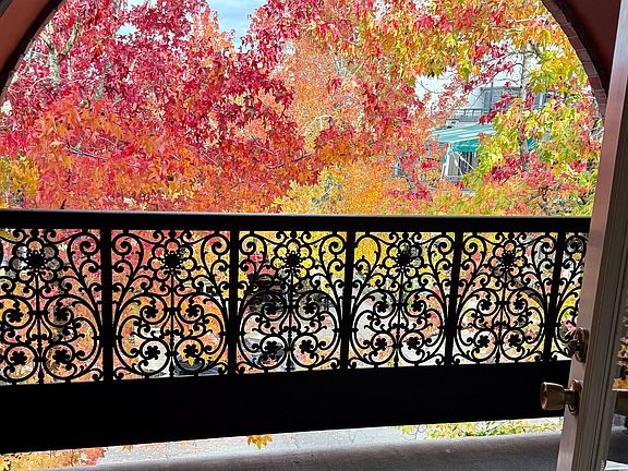 Beautiful iron work on your own private balcony overlooking downtown Fairhaven