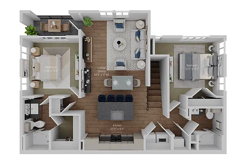 Floor plan The Retreat Upper (Select B2U)