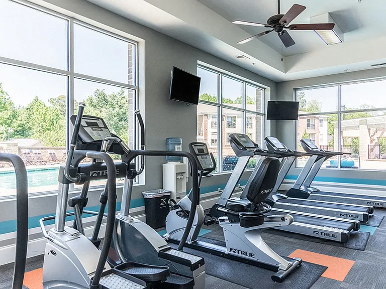 Stay active at the fitness center at Main Street Square