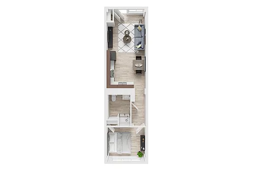 Floor plan One Bedroom