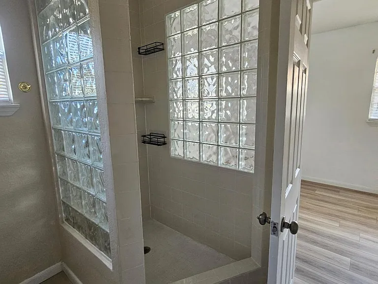 Bathroom shower.