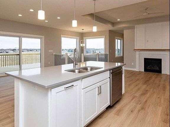 Kitchen, Dinning Room & Living Room