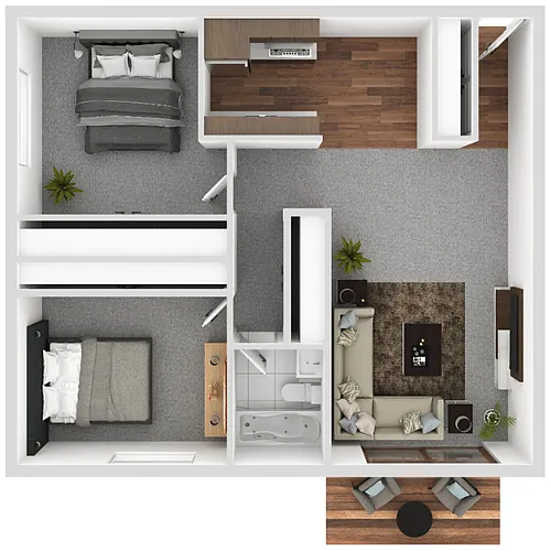 Floor plan 2 Bedroom