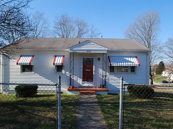 Bright red door w/mail slot