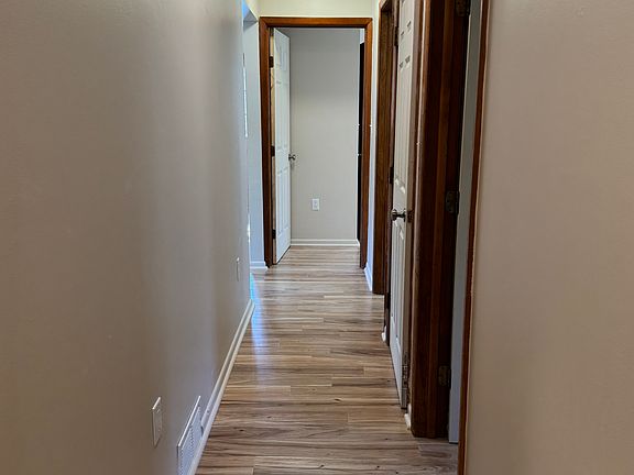 Hallway with new LED lighting