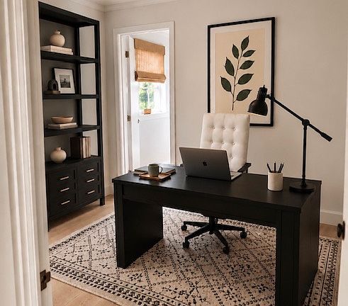 Staged- Flex Space for dining or office