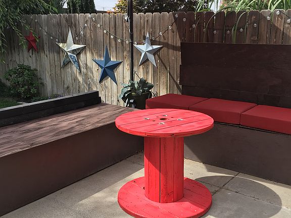 Cement Patio/PrivacyFence
