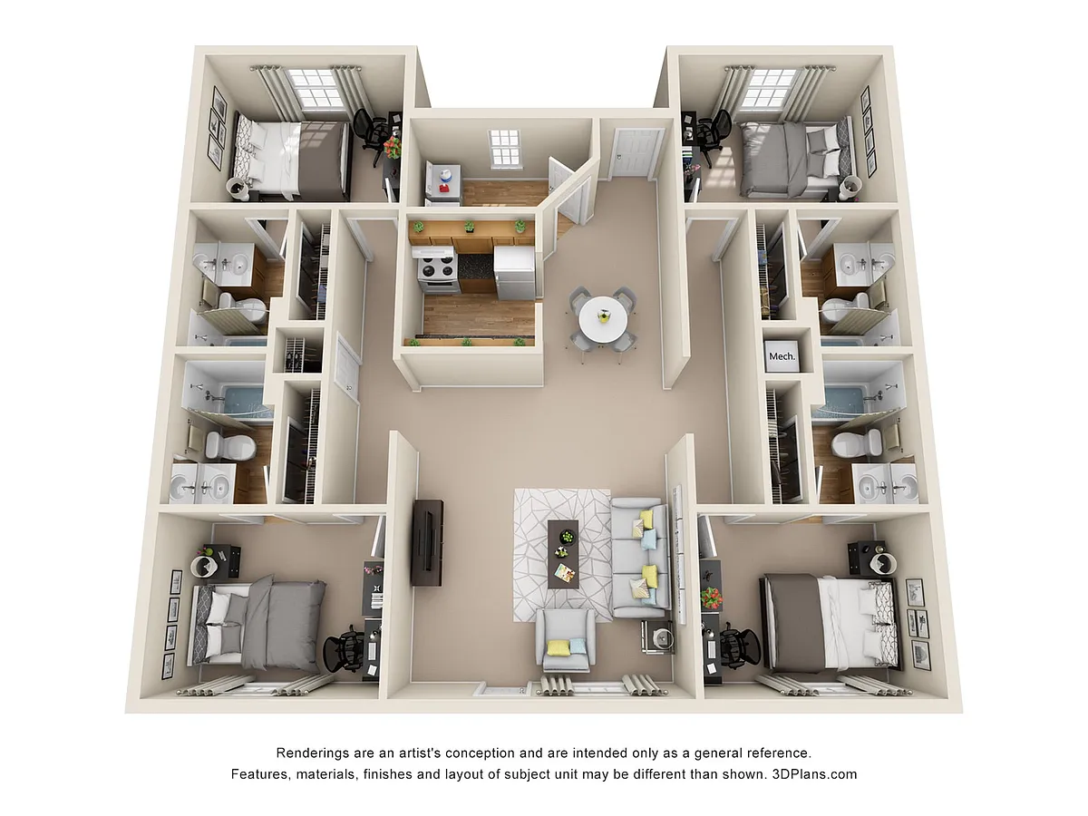 Floor plan 4-4F