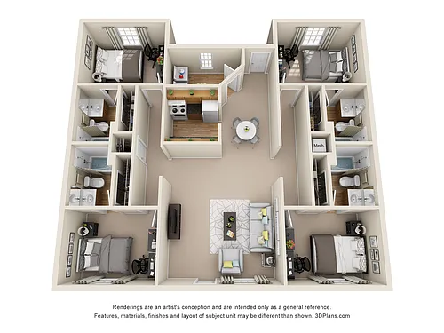 Floor plan 4-4F