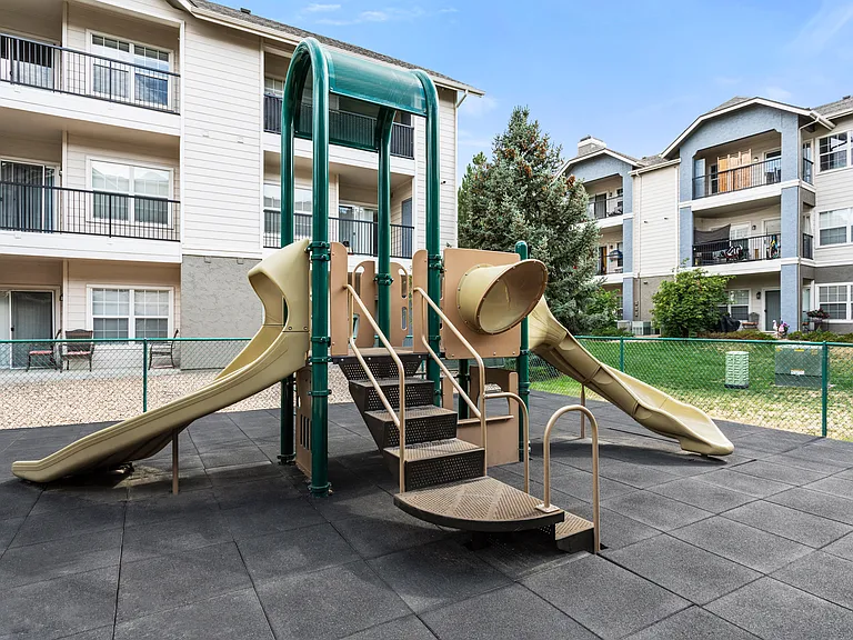 Playtime made easy with a playground on-site.