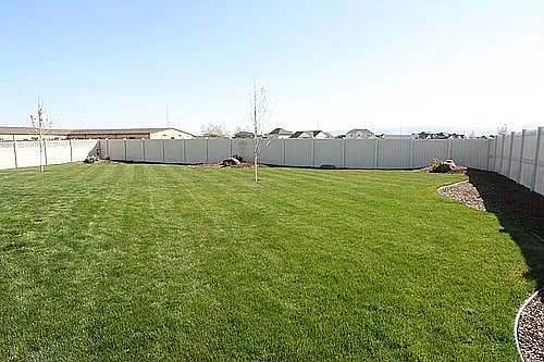 Large Backyard, sprinkler system
