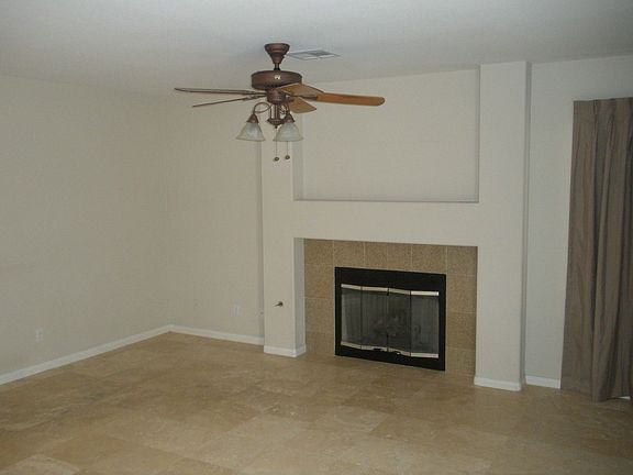 Den with fireplace