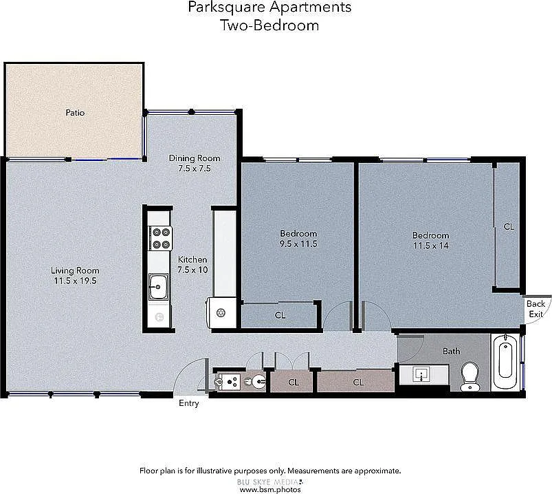 Floor plan 2 Bedroom remodel