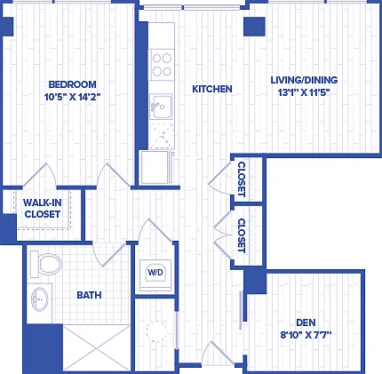 A16 floor plan Watermark at Buzzard Point