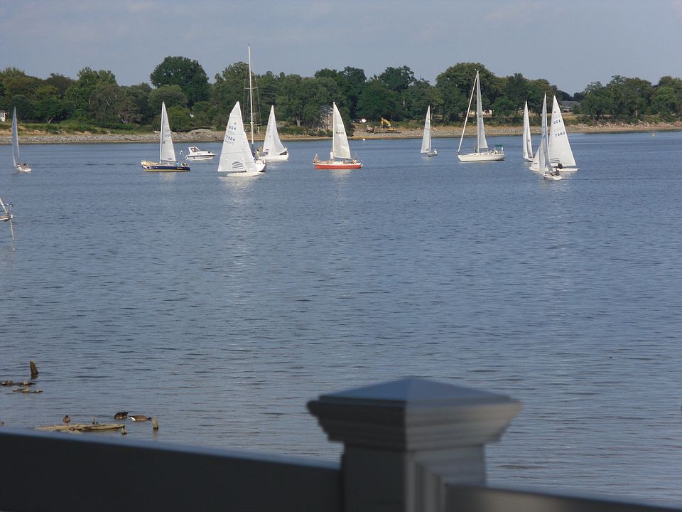 Sailboat Race View from Deck