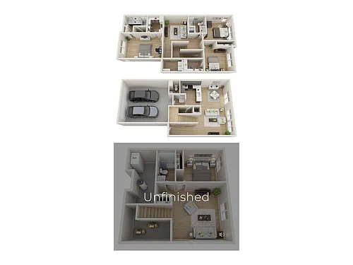 Floor plan Valli 2 (Unfinished Basement)