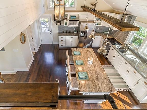 Kitchen view from loft