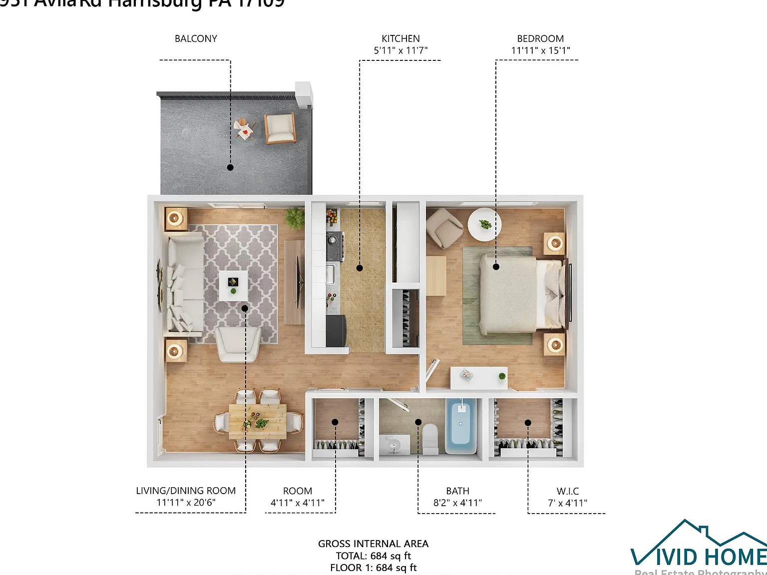 1 bed, 750 sqft, $1,249 — Photo 3