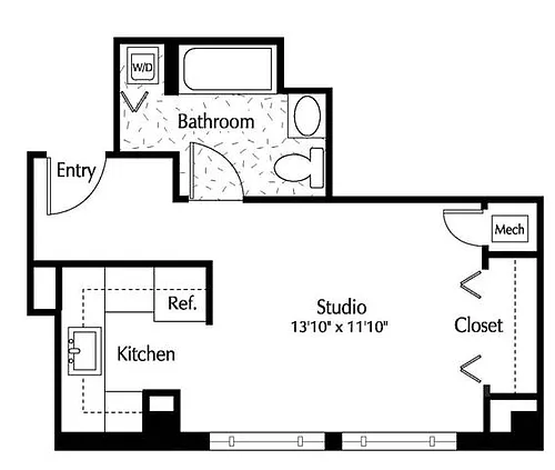 Floor plan Studio