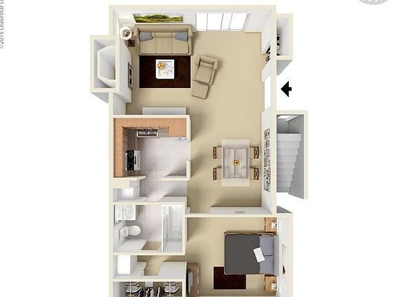 Also a walk in closet behind the dining room above the stair