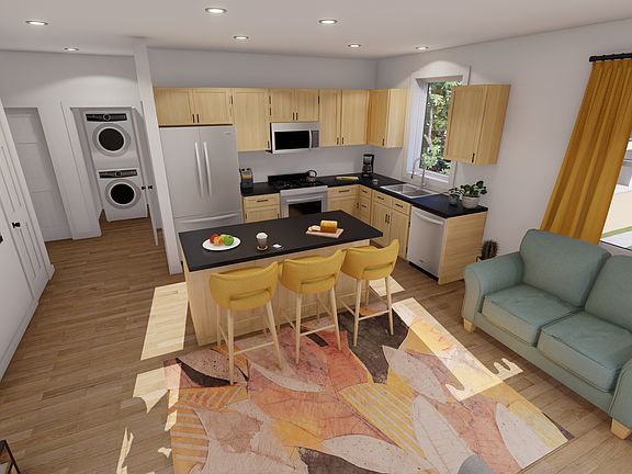 2 bedroom kitchen & living room