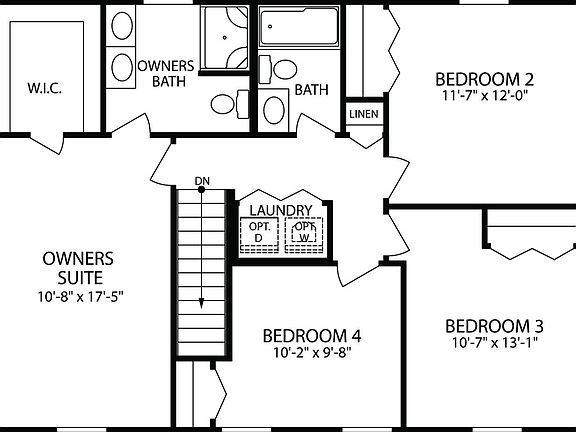 Elevation G,I,M,T - 2nd Floor