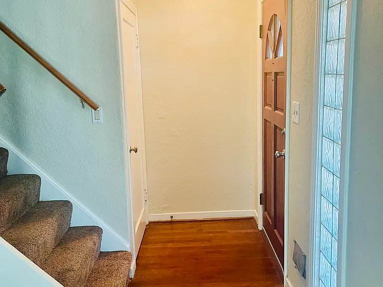 Front hall with closet