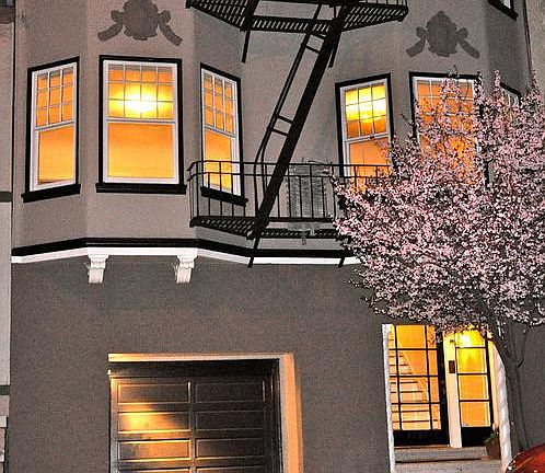 #1 is located directly above the garage.