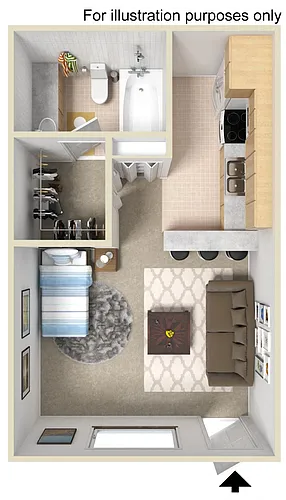 Floor plan Studio