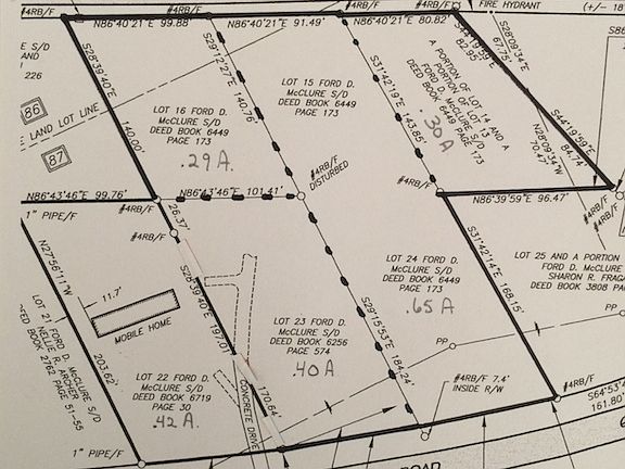 5 lots, recorded with city