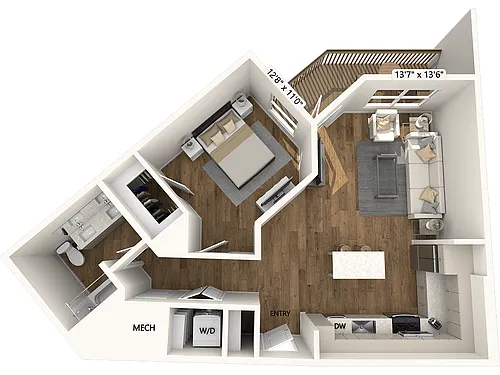 Floor plan A2-767sf-FinishIV