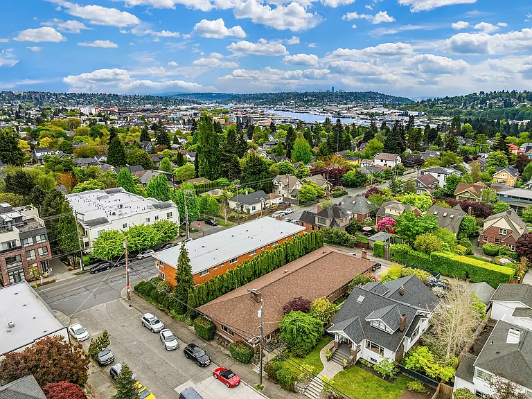 Aerial looking southeast