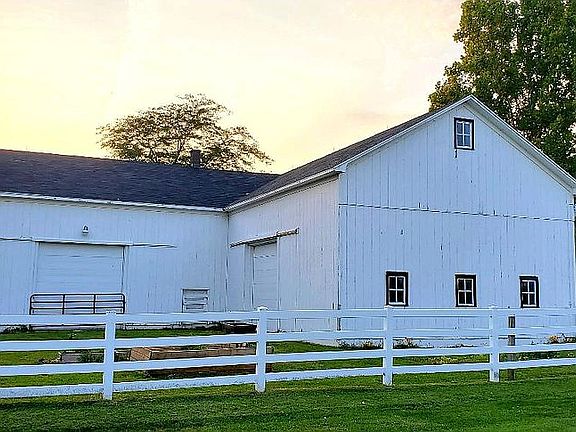 Main barn and garden