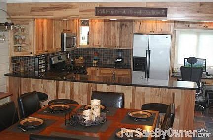 View of Kitchen to Living Room