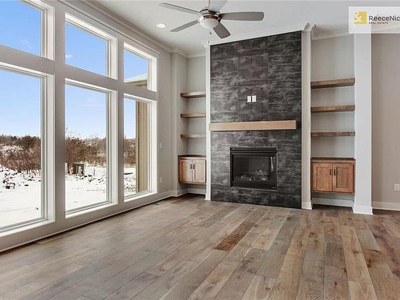 You'll just love the design of this Fireplace tile and shelving.
