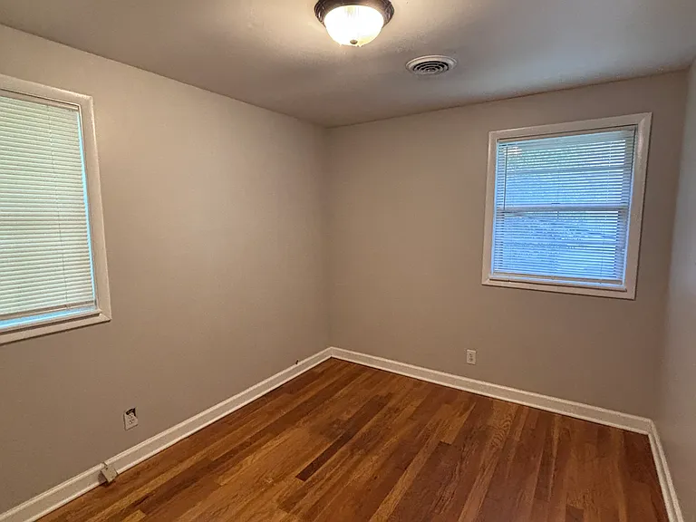 Third (back) bedroom has two windows.