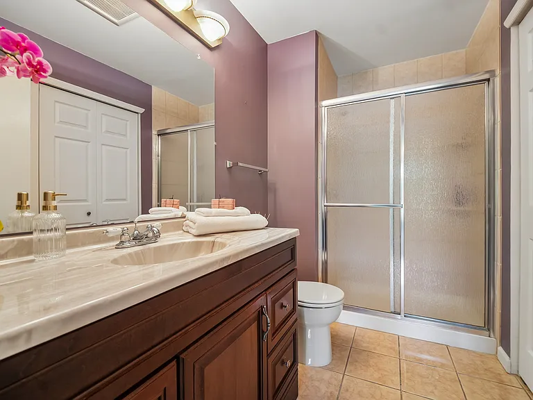 Primary Bath with a closet